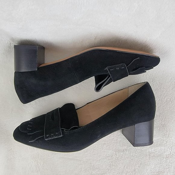 J. Jill Shoes J Jill Juliette Kylie Black Suede Leather Kiltie
