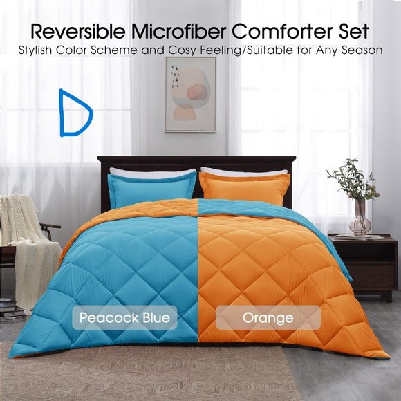 Bedding New Queen Or King Size Comforter Set Reversible Down Alternative Poshmark