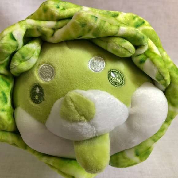 Toys Plush Lettuce Stuffed Cabbage Shiba Inu Dog 8 In Poshmark