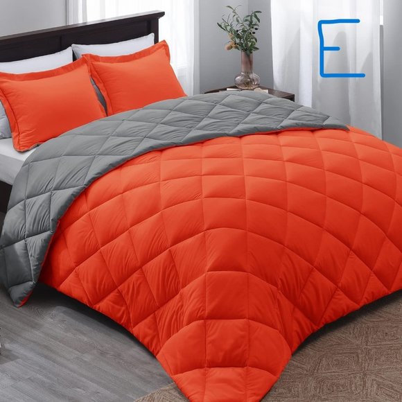 Bedding New Queen Or King Size Comforter Set Reversible Down