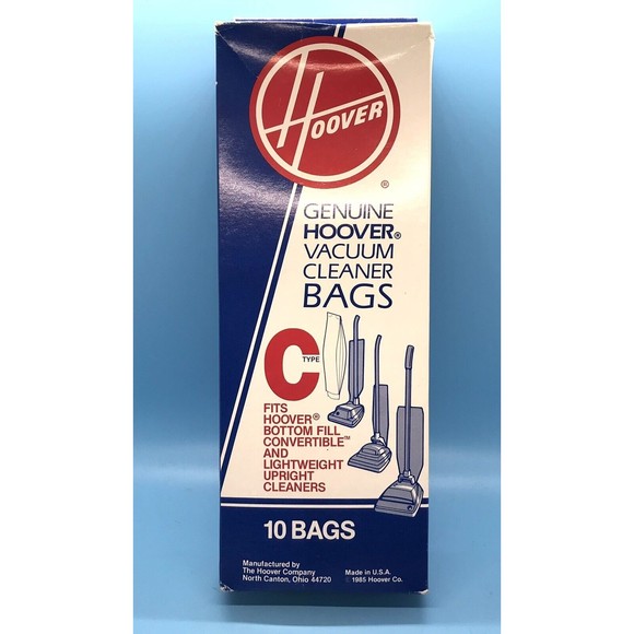 Hoover Accents Vintage 985 Genuine Hoover Type C Vacuum Cleaner Bags Qty 9 Bags In The Box