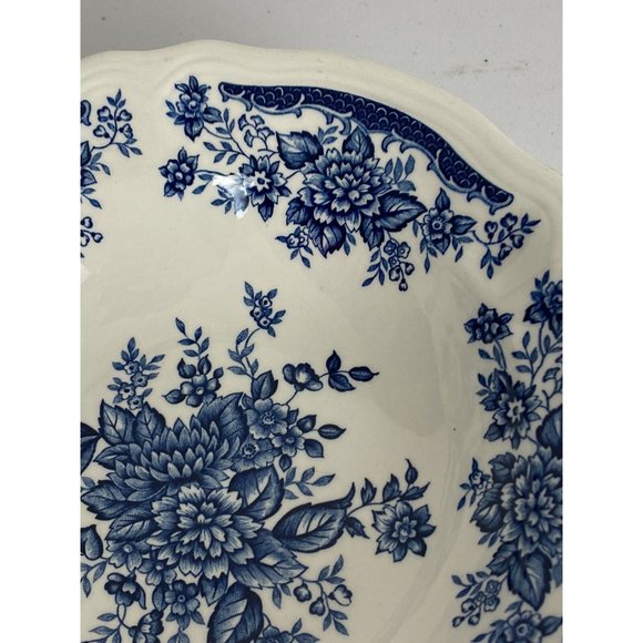 Ironstone Holiday Vintage Blue Carnation Ironstone 4235 Serving