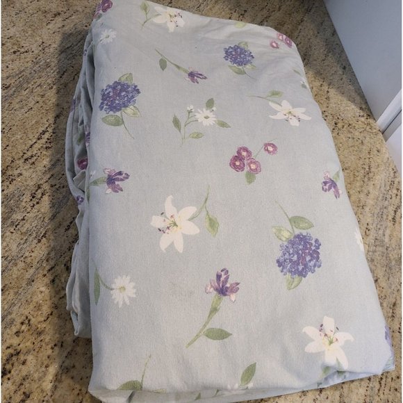 L.L. Bean Bedding Ll Bean Cotton Flannel Full Button Duvet Cover