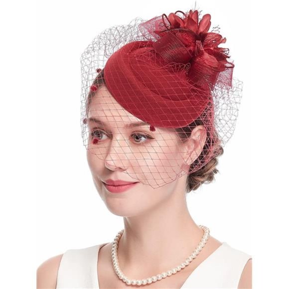 Accessories Fascinator Hats For Women 2s 50s Vintage Pillbox Hat