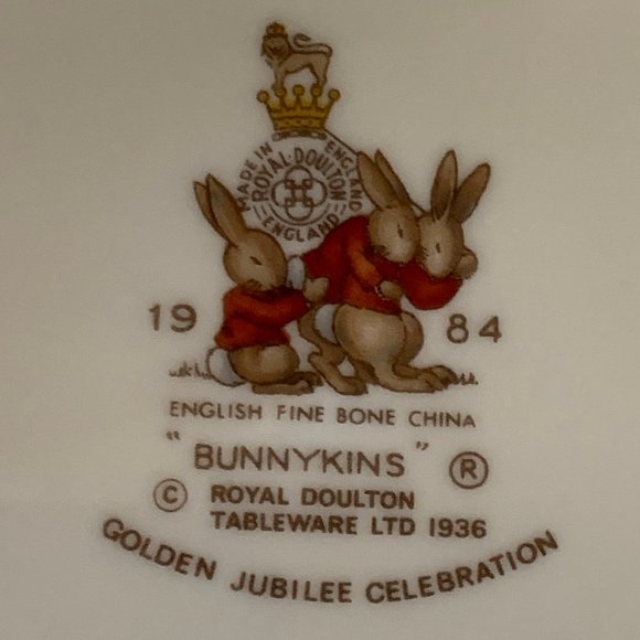 Royal Doulton Dining Vintage Royal Doulton Bunnykins Golden Jubilee