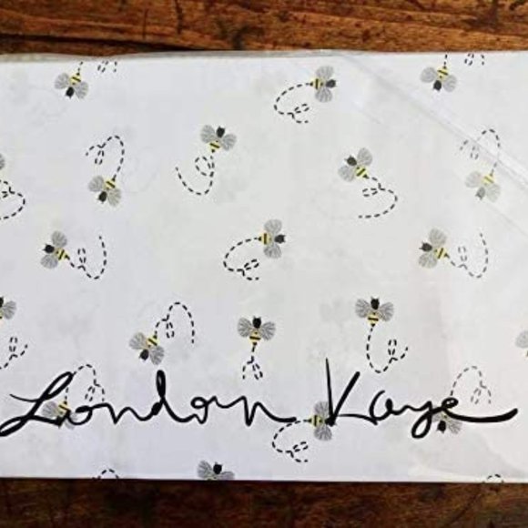 London Kaye Bedding London Kaye Buzzing Bees Queen Size Sheet Set New Bumble Bee Poshmark