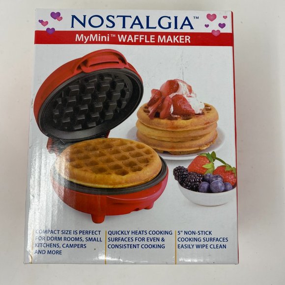 Nostalgia Kitchen Nwt Nostalgia Mymini Personal Electric Waffle