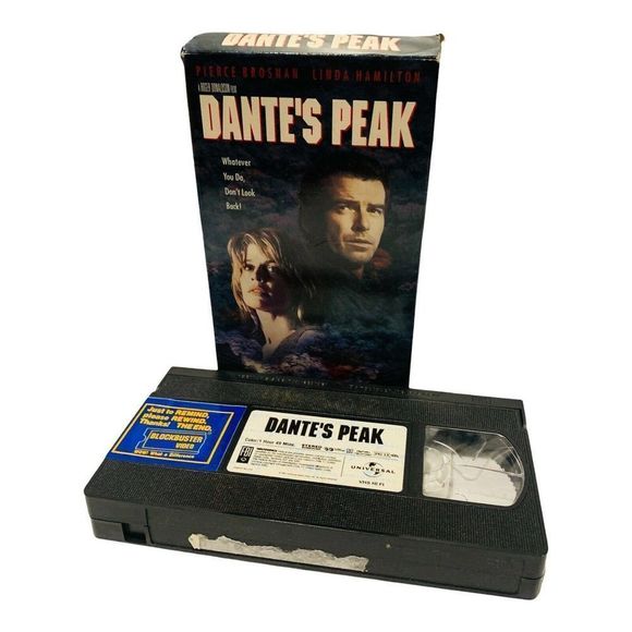 Universal Media Media Sale Dantes Peak Vhs 997 Vcr Tape Pierce Brosnan Linda Hamilton Poshmark