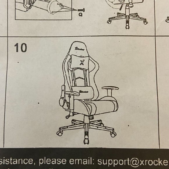 X Rocker Other X Rocker Gaming Chair Assembly Instructions Manual