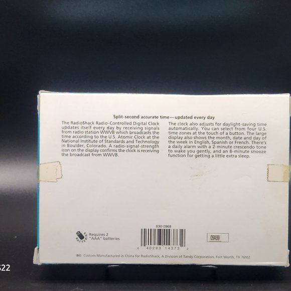 Radio Shack Other Radio Shack Radiocontrolled Digital Clock Split