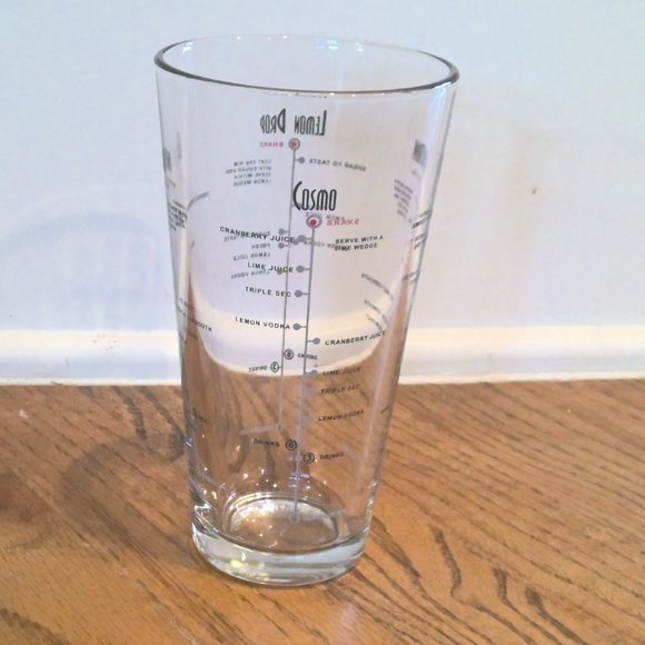 Cocktail Dining Cocktail Mixing Glass Lemon Drop Cosmo Manhattan