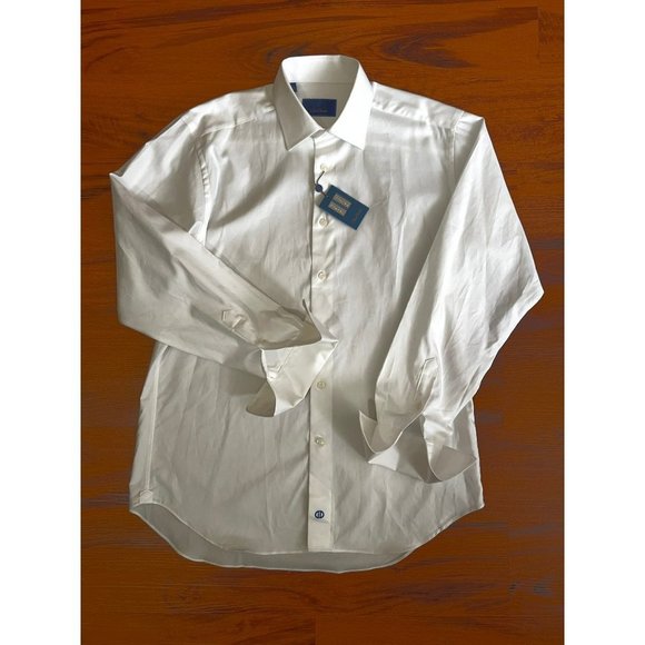 David Donahue Shirts David Donahue Regular Fit Micro Birds Eye