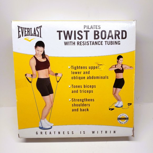Everlast Games Everlast Pilates Twist Board Wresistance Tubing Wbox