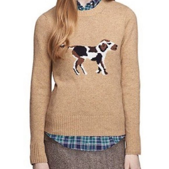 Brooks Brothers Sweaters Brooks Brothers Red Fleece Wool Blend Dog