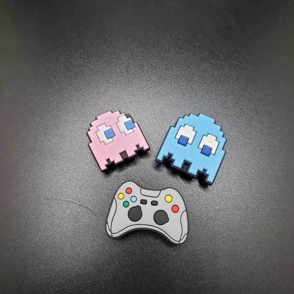 Jibbitz Accessories Pacman Ghosts Jibbits Game Controller Shoe