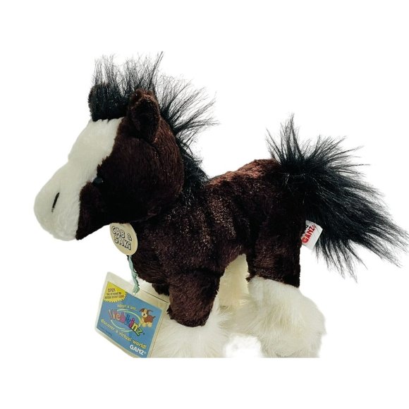 kinz Toys kinz Ganz Cab Saki Clydesdale Horse With Sealed Tag Unopened Code Toy Plush