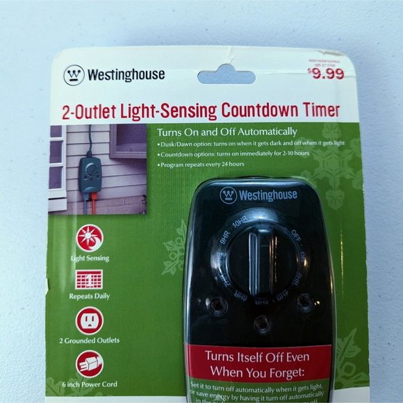 Westinghouse Other Westinghouse 2outlet Lightsensing Countdown