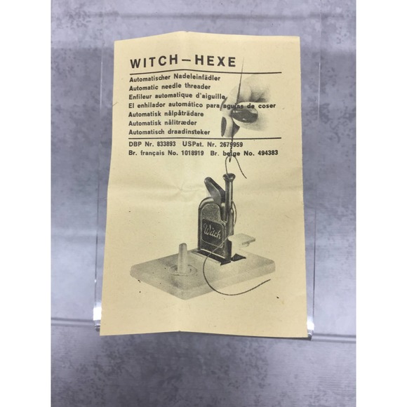 Witch Other Vintage Witch Needle Threader W Box And Instructions