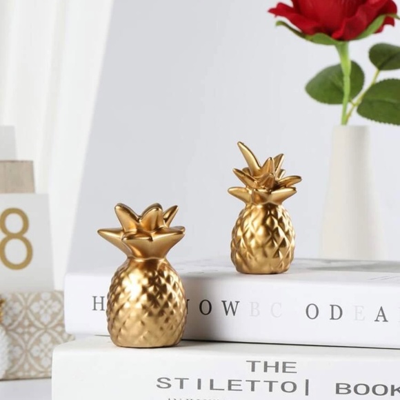 Accents Mini Golden Pineapple Decor Set Of Two Poshmark