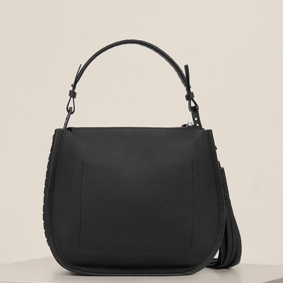 All Saints Bags All Saints Womens Black Mori Top Handle Crossbody