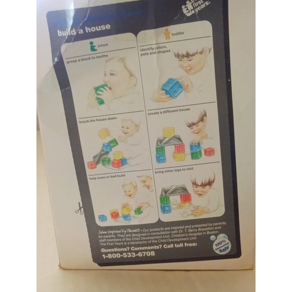 The First Years Toys Vintage 993 Rare The First Years Build A House