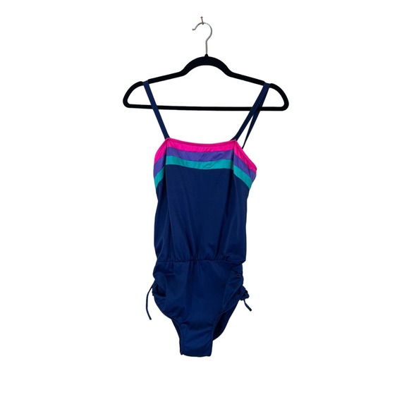 jcpenney Swim Vintage 97s Jc Penney Retro Striped One Piece