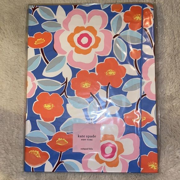 kate spade Office Katespade Pop Floral Notepad Folio Poshmark