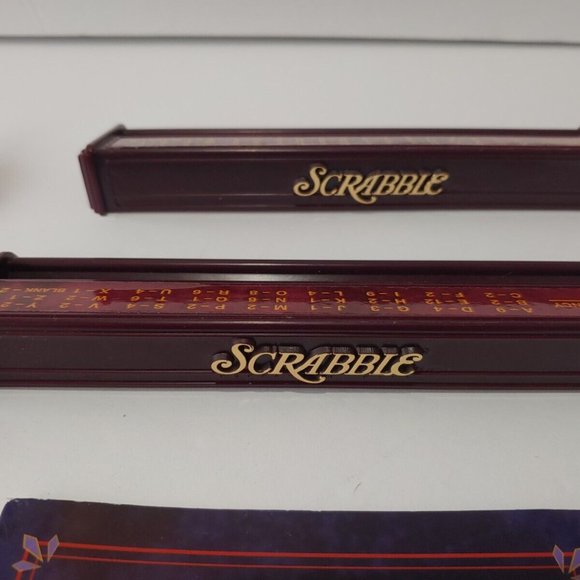 scrabble Games Scrabble 5th Anniversary Game Replacement Parts 4 Tile Trays Guide Booklet