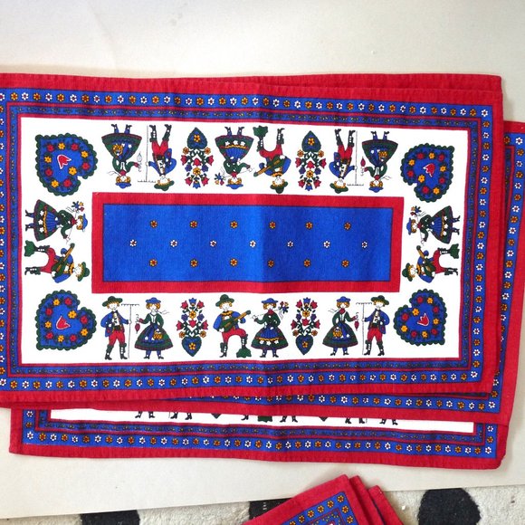 SEIT German Dining Vintage Seit Bavarian German Folk Art Austrian 4