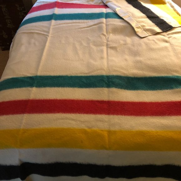 Hudson Bay Point Blanket Bedding Vintage Hudson Bay Point Blanket