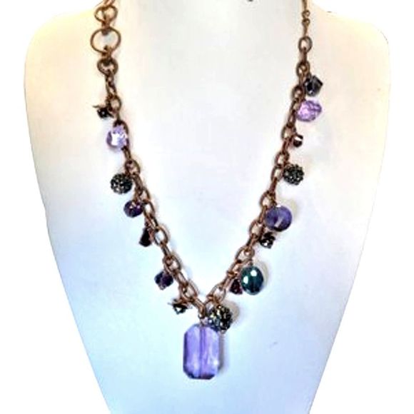 Mythologie Jewelry Mythologievapor Mirror Purple Crystals Antique