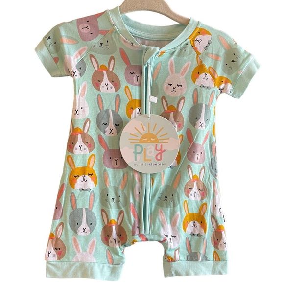 Little Sleepies One Pieces Nwtlittle Sleepies Easter Shorty Romper
