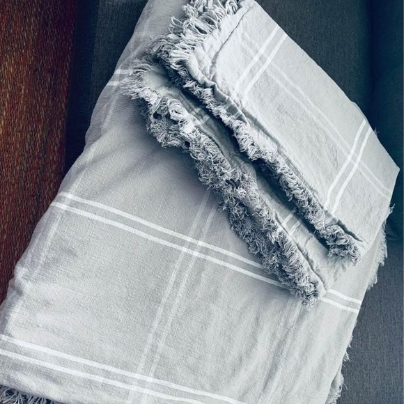 UGG Bedding Ugg King Size Grey Duvet Cover With Two Shams In