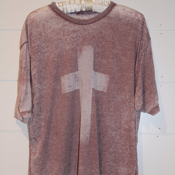 Crazy Cool Threads Tops Cross Tee Poshmark