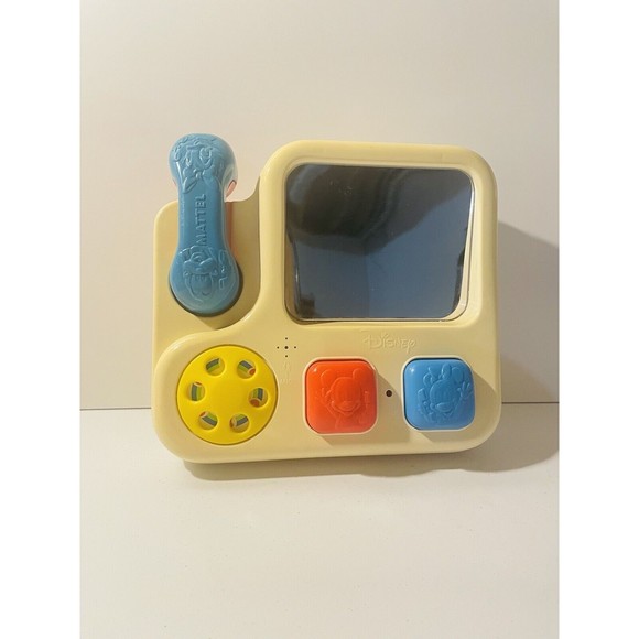 Mattel Toys Vintage Disney Mattel Baby Activity Toy Mirror Phone