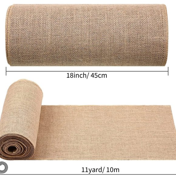 Dining 11 Yards X 18 Inches Wide Burlap Table Runner Wedding Table