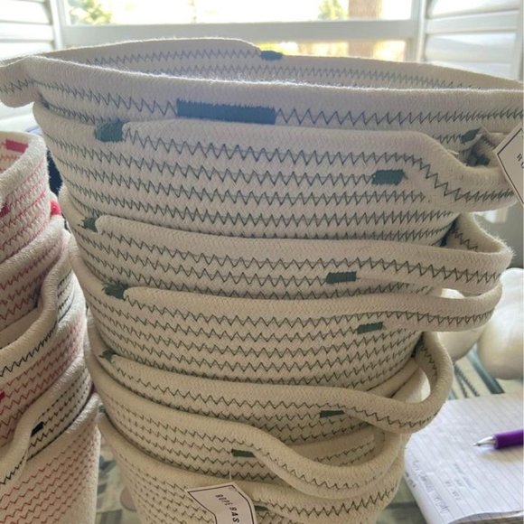 Storage & Organization Target Bullseye Coiled Rope Baskets Set Of 3