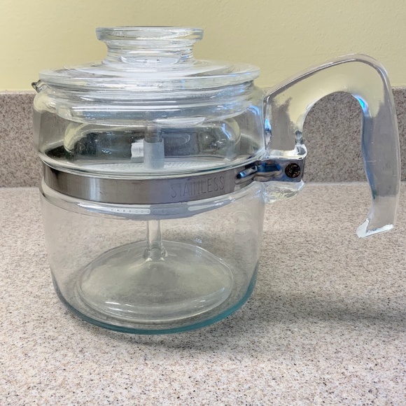 Pyrex Kitchen Complete Vintage Pyrex Glass Coffee Percolator 7754 4