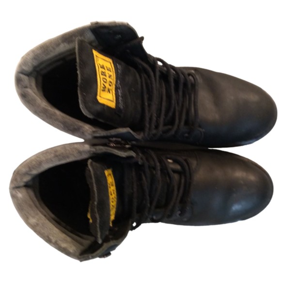 WorkZone Shoes Workzone Boots Soft Toe Black Lace Up Goodyear Welt