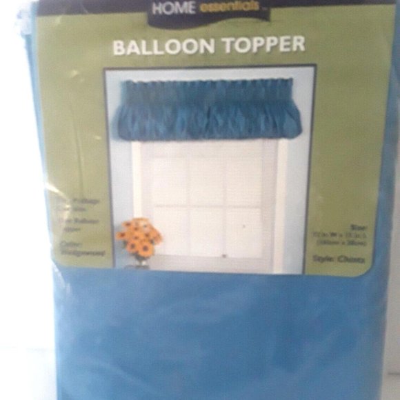 Kmart Accents Vintage Kmart Balloon Topper Window Valance Wedgewood