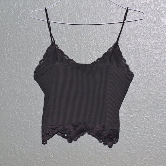 ROMWE Tops Romwe Gray Crop Size Small Poshmark