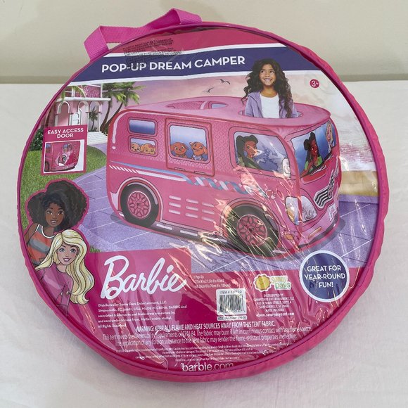 Barbie Toys Barbie Popup Dream Camper Tent Kids Pink Bus Poshmark