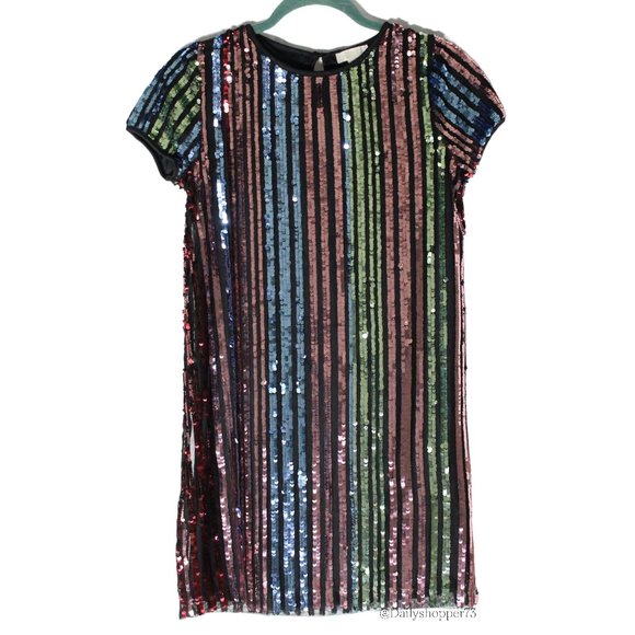 Primark Dresses Primark Premium Girls Sequin Striped Party Special
