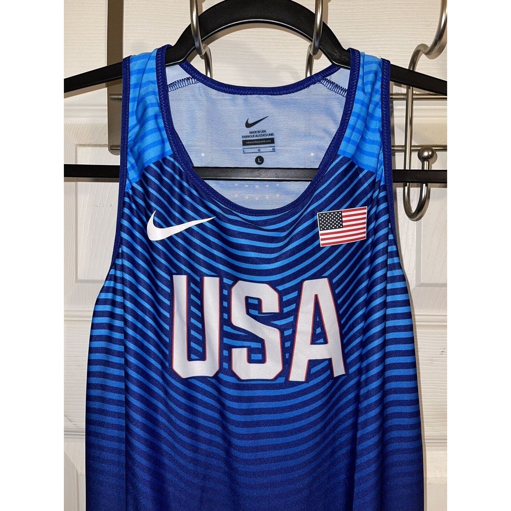 Nike Pro Elite Blue Team Usa Track & Field Speedsuit … Gem