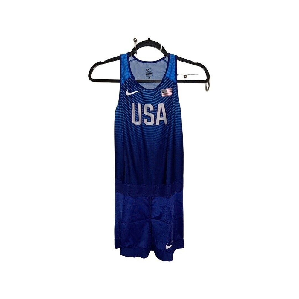 Nike Pro Elite Blue Team Usa Track & Field Speedsuit … Gem
