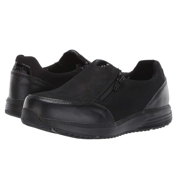 Rockport Shoes 1w 11 W Wide Width Rockport Womens Trustride Black Leather Work Shoes Rk50
