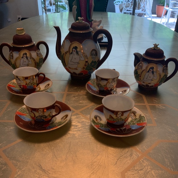 Dining Satsuma Tea Set Made In Occupied Japan 2th Century Poshmark