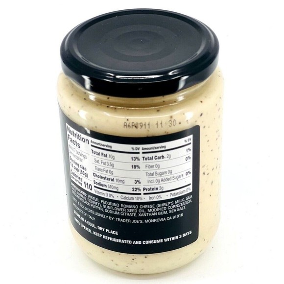 Trader Joes Dining Cacio E Pepe Pasta Sauce Trader Joes Pecorino