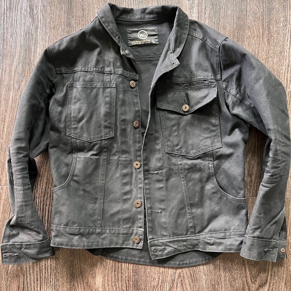 Whiskey Grade Jackets & Coats Waxed Canvas Mens Trucker Jacket By