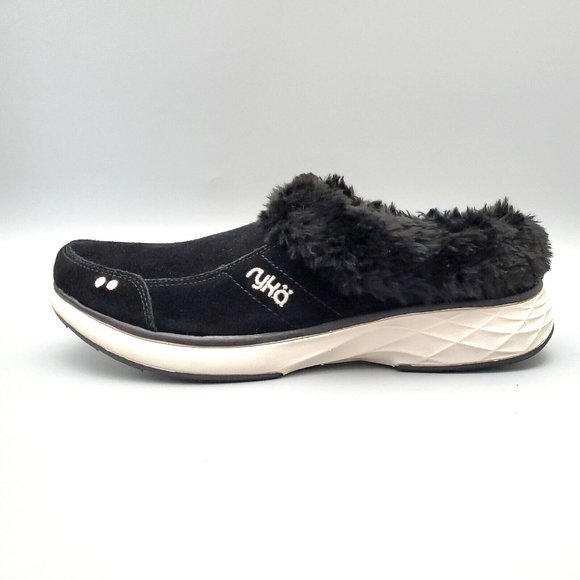 Ryka Shoes Ryka Luxury 2 Suede Mules Clogs Blackpink Slip On Womens